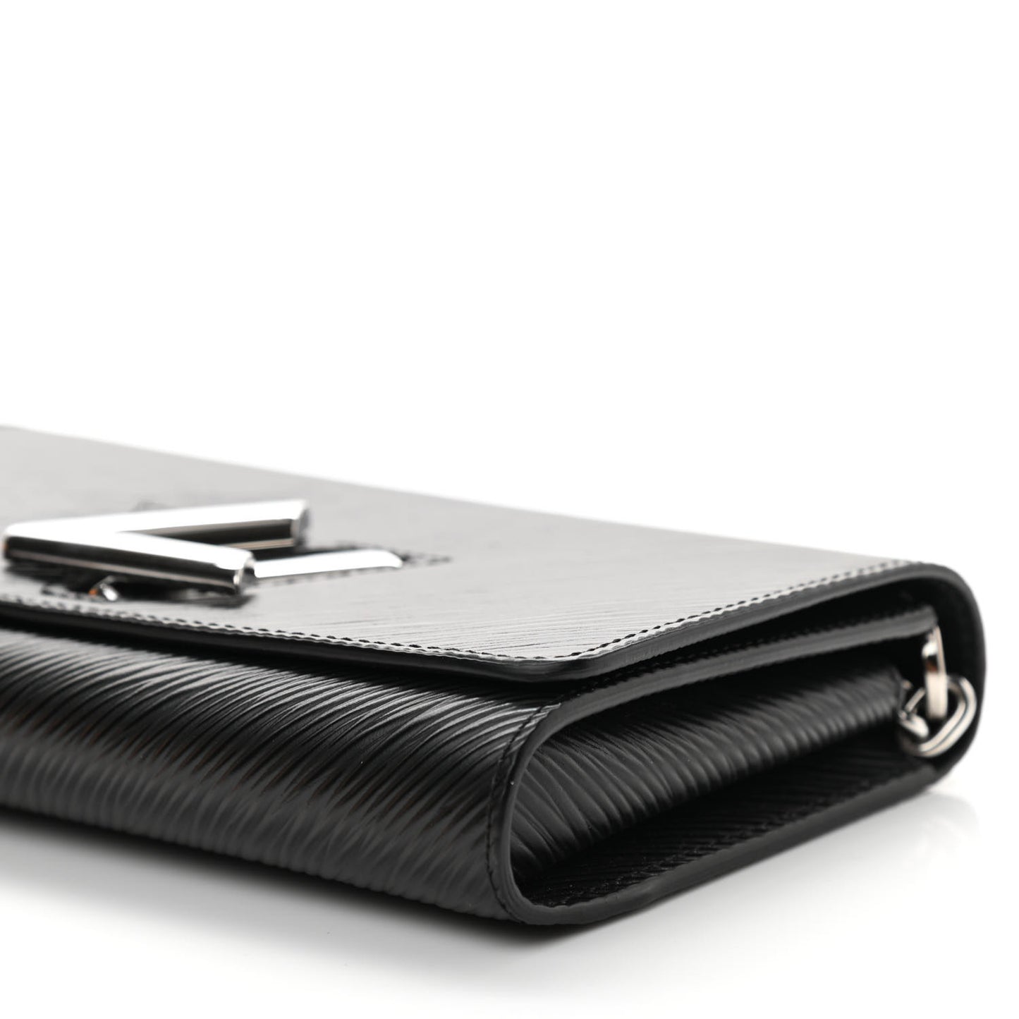 Epi Twist Chain Wallet Black