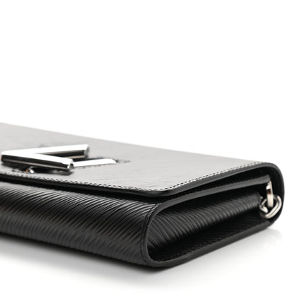 Louis Vuitton Epi Twist Chain Wallet Black 9 of 9