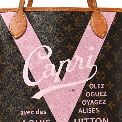 Louis Vuitton Monogram Sydney V Neverfull MM Rose Ballerine 6 of 8
