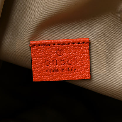 Gucci X THE NORTH FACE Monogram Textured Dollar Calfskin Embroidered Beige Ebony Mystic White Deep Orange 6 of 10