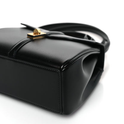 Celine Satinated Calfskin Mini 16 Top Handle Bag Black 8 of 8