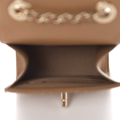 Chanel Lambskin Quilted Mini Trendy CC Chain Wallet Light Brown 4 of 10