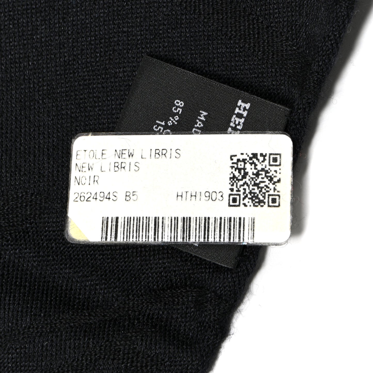 Cashmere Silk New Libris Stole Black