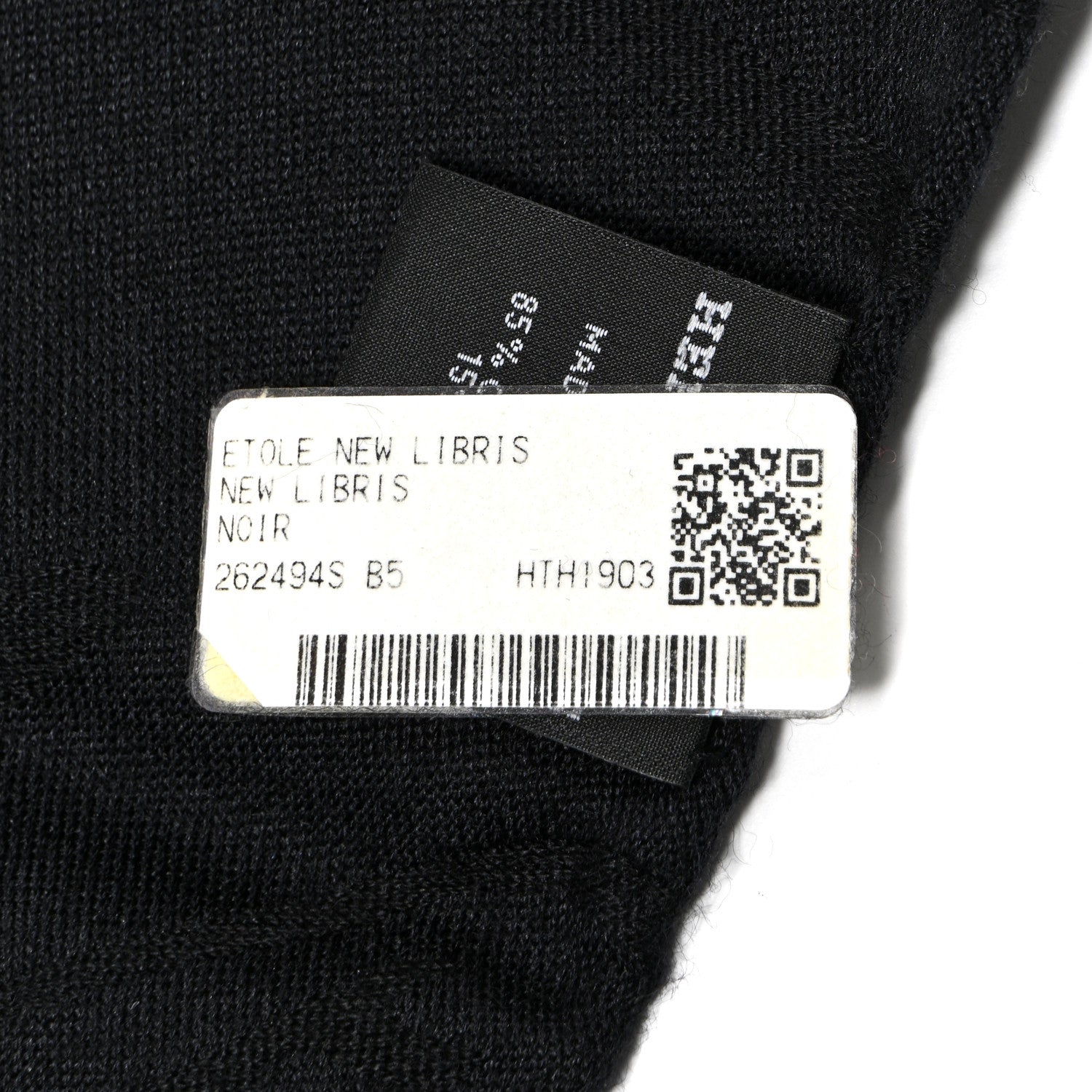 Hermes Cashmere Silk New Libris Stole Black 3 of 4