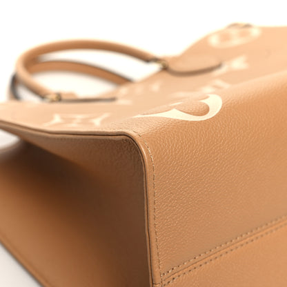 Louis Vuitton Empreinte Monogram Giant Onthego MM Arizona Creme 9 of 10