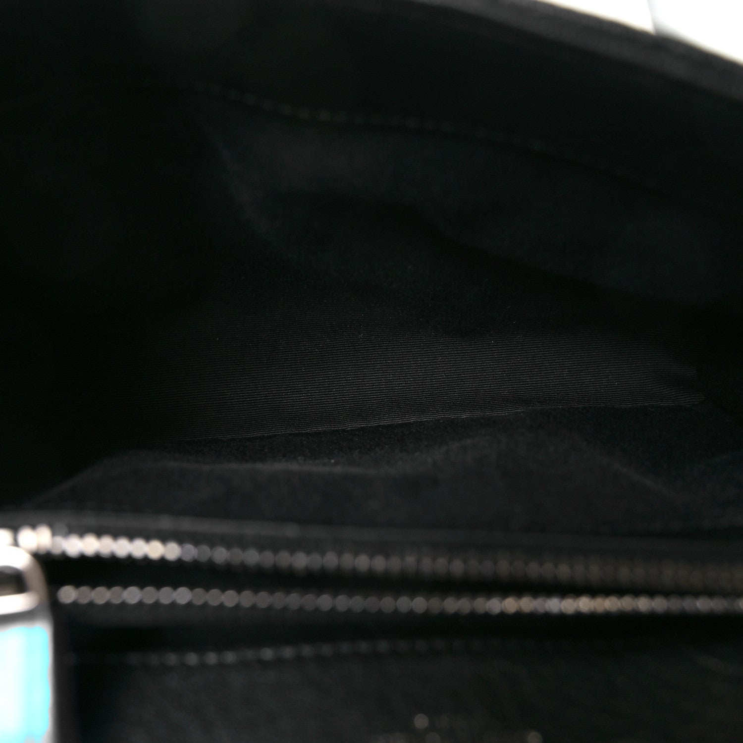 Saint Laurent Sheepskin Matelasse Chevron Monogram Medium College Bag Black 5 of 11