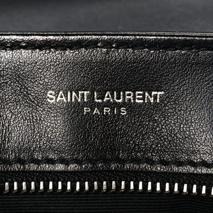 Saint Laurent Calfskin Y Quilted Monogram Toy Loulou Crossbody Bag Black 6 of 11