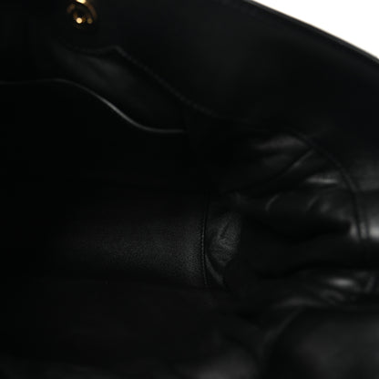 Saint Laurent Lambskin Matelasse Monogram Medium Jamie Shoulder Pouch Bag Black 5 of 9