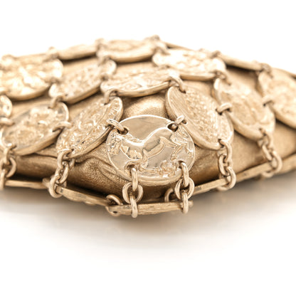 Chanel Metallic Calfskin Medallion Shoulder Bag Gold 9 of 11