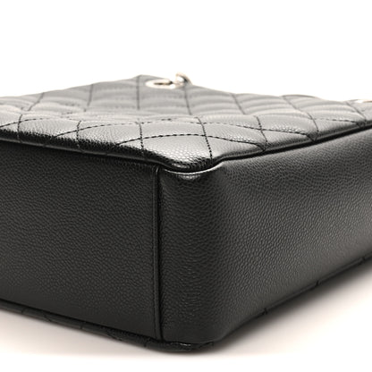 Chanel Caviar Quilted Petit Shopping Tote PST Black 9 of 10