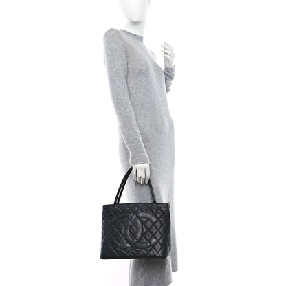 Chanel Caviar Quilted Medallion Tote Black 2 of 9