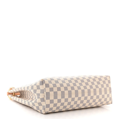 Louis Vuitton LOUIS VUITTON Damier Azur Graceful MM Rose Ballerine 4 of 9