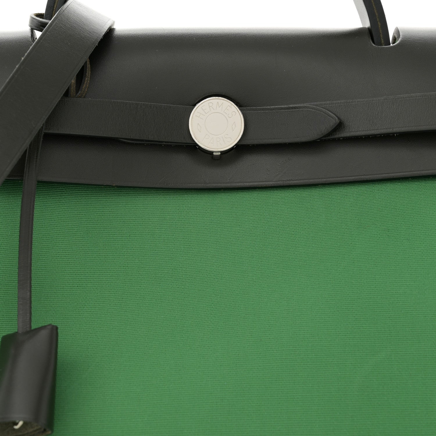 Hermes Vache Hunter Toile Herbag Zip 31 PM Cactus Bleu Indigo 9 of 12