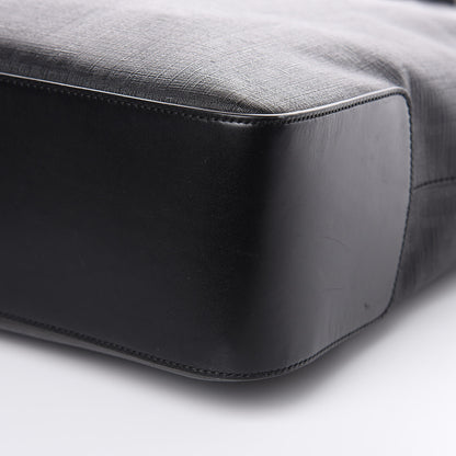 Fendi Zucca Spalmati Top Handle Convertible Tote Black 9 of 12