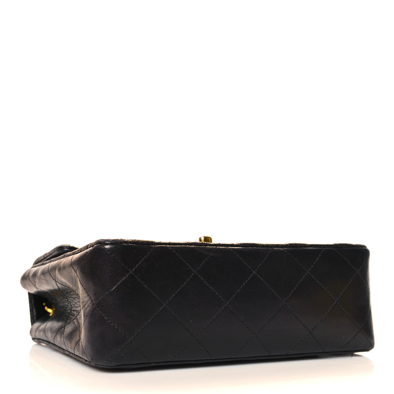 Chanel Lambskin Quilted Mini Square Flap Dark Brown 4 of 16