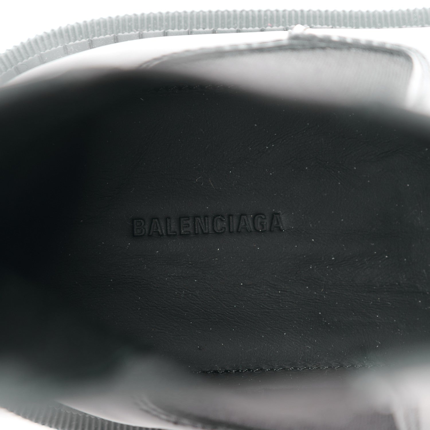 Balenciaga Jive Smooth Calfskin Logo Embossed Womens Tractor 20mm Chelsea Boots 38 Black 7 of 8