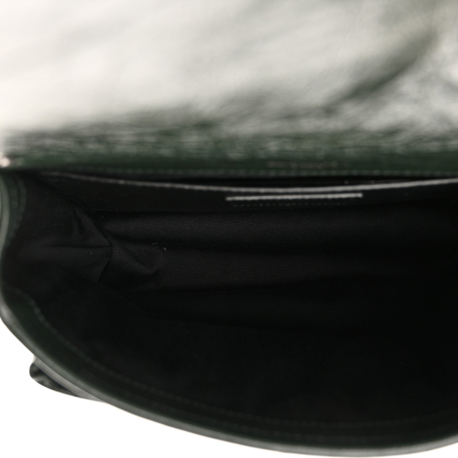 Saint Laurent Crinkled Calfskin Matelasse Monogram Baby Niki Chain Satchel Dark Green 5 of 10