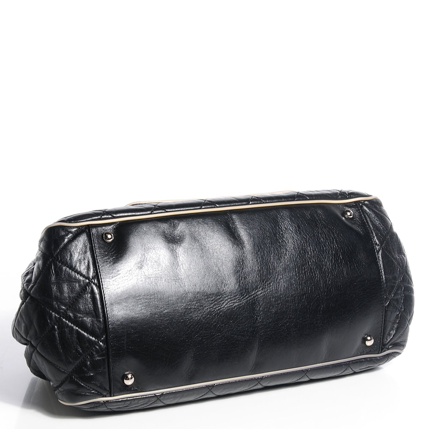 Chanel Lambskin Quilted East West Accordion Flap Black 4 of 7