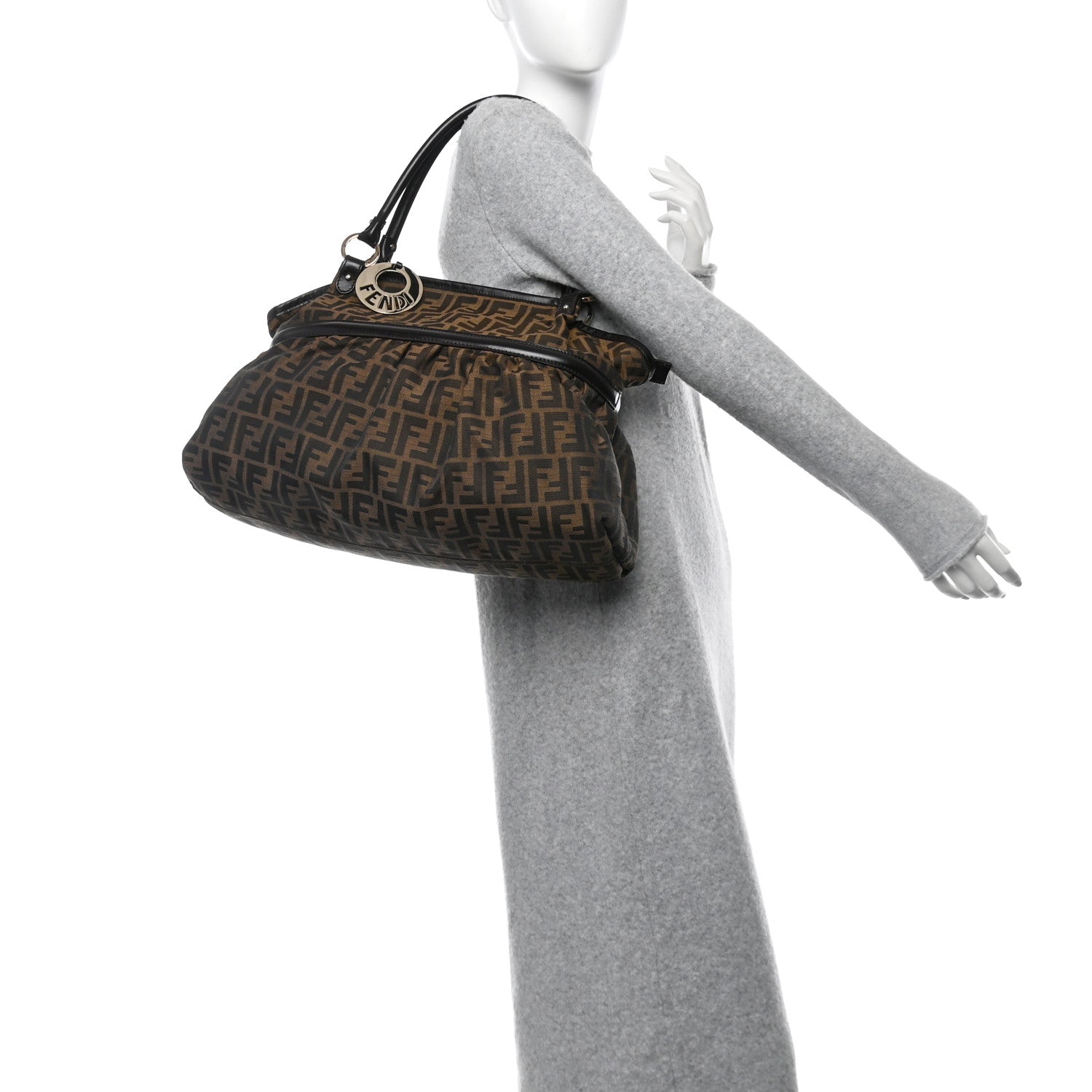 Fendi Zucca Large Chef Shopper Tote Tobacco 2 of 11