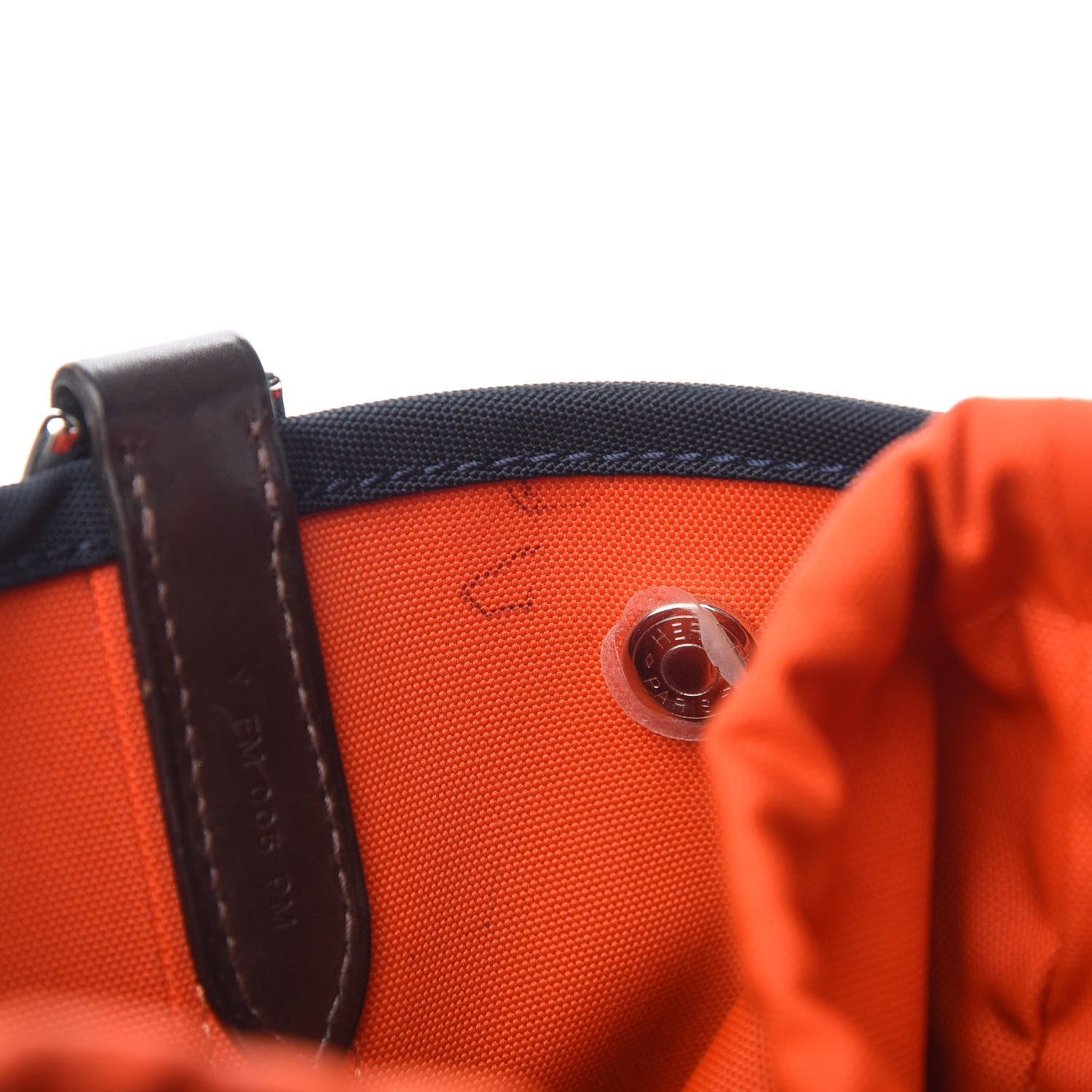 Hermes Toile Sac De Pansage Groom Bleu Navy Feu 10 of 13