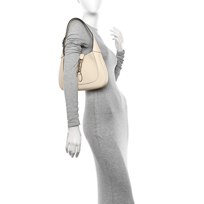Gucci Grained Calfskin Web Medium Jackie 1961 Hobo Mystic White 2 of 10