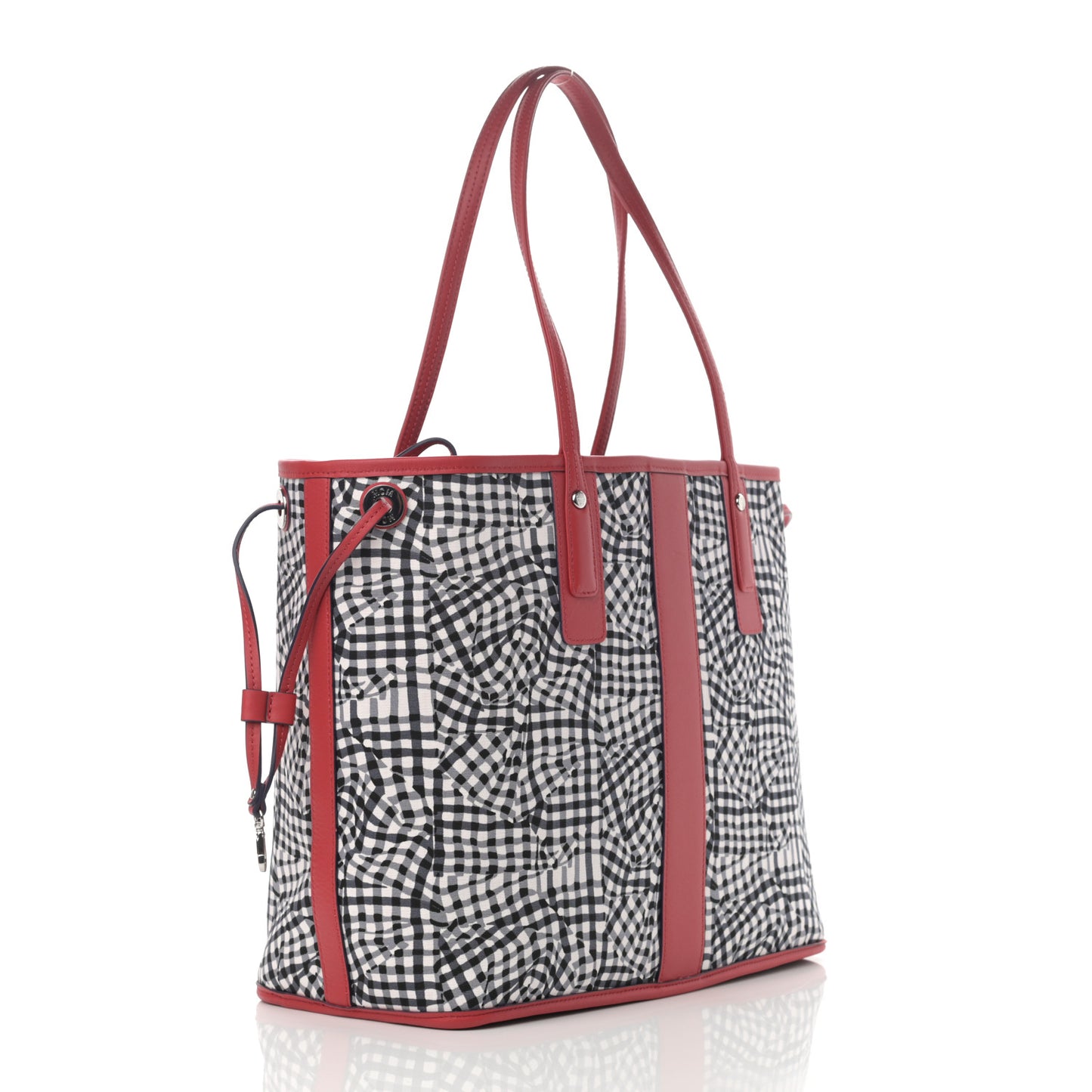 Visetos Medium Liz Reversible Shopper Tote Ruby Red