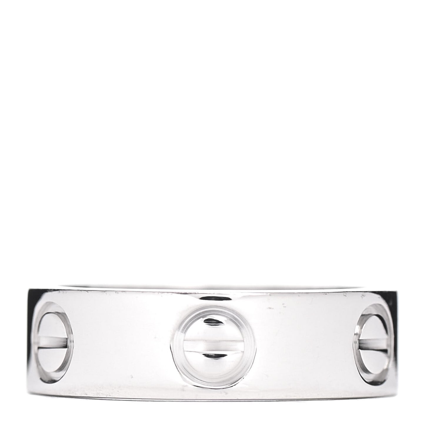 18K White Gold 5.5mm LOVE Ring 49 4.75