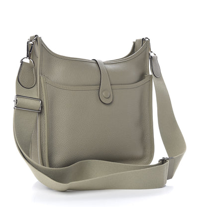 Hermes Taurillon Clemence Evelyne III PM Sauge 3 of 11