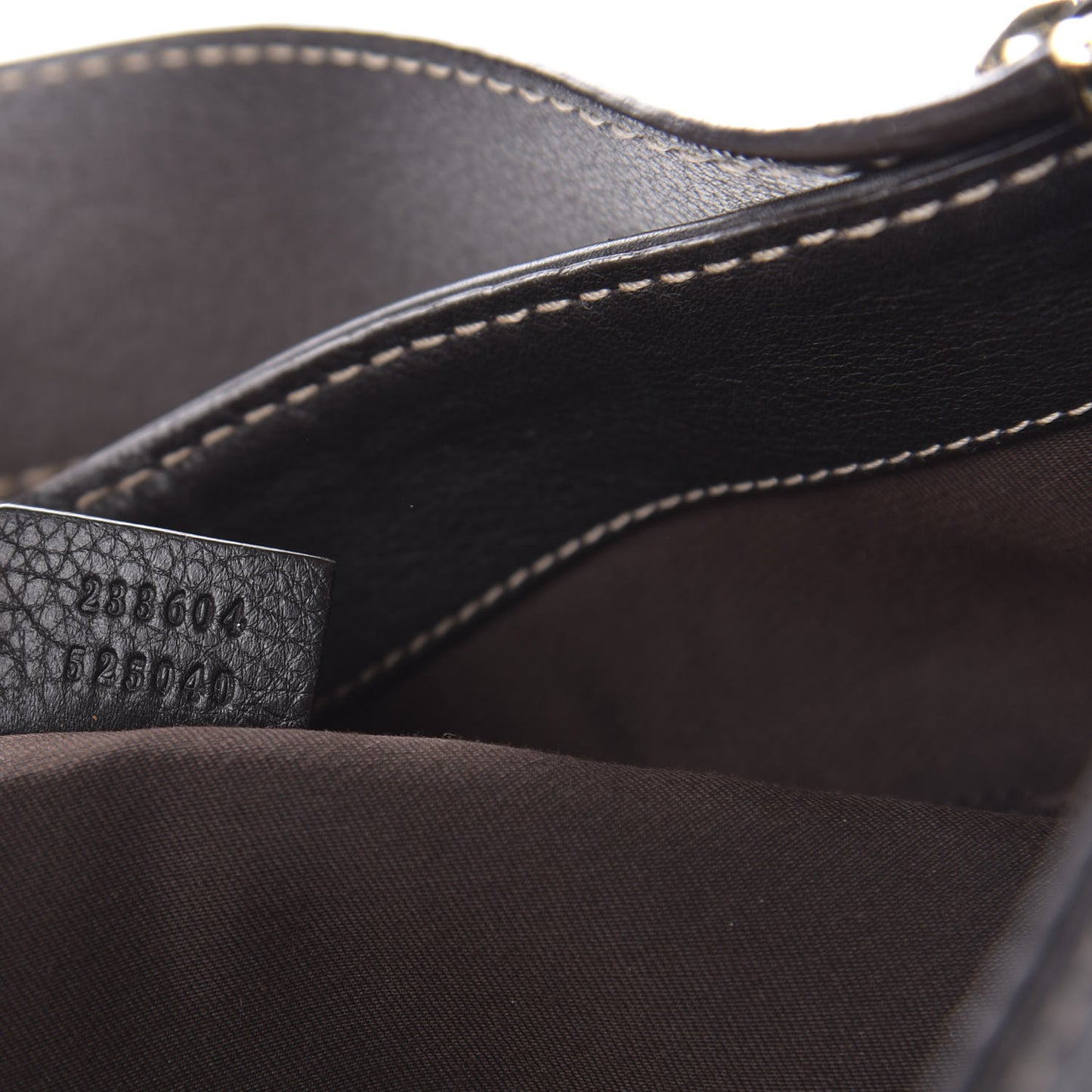 Monogram Large New Ladies Web Hobo Dark Brown