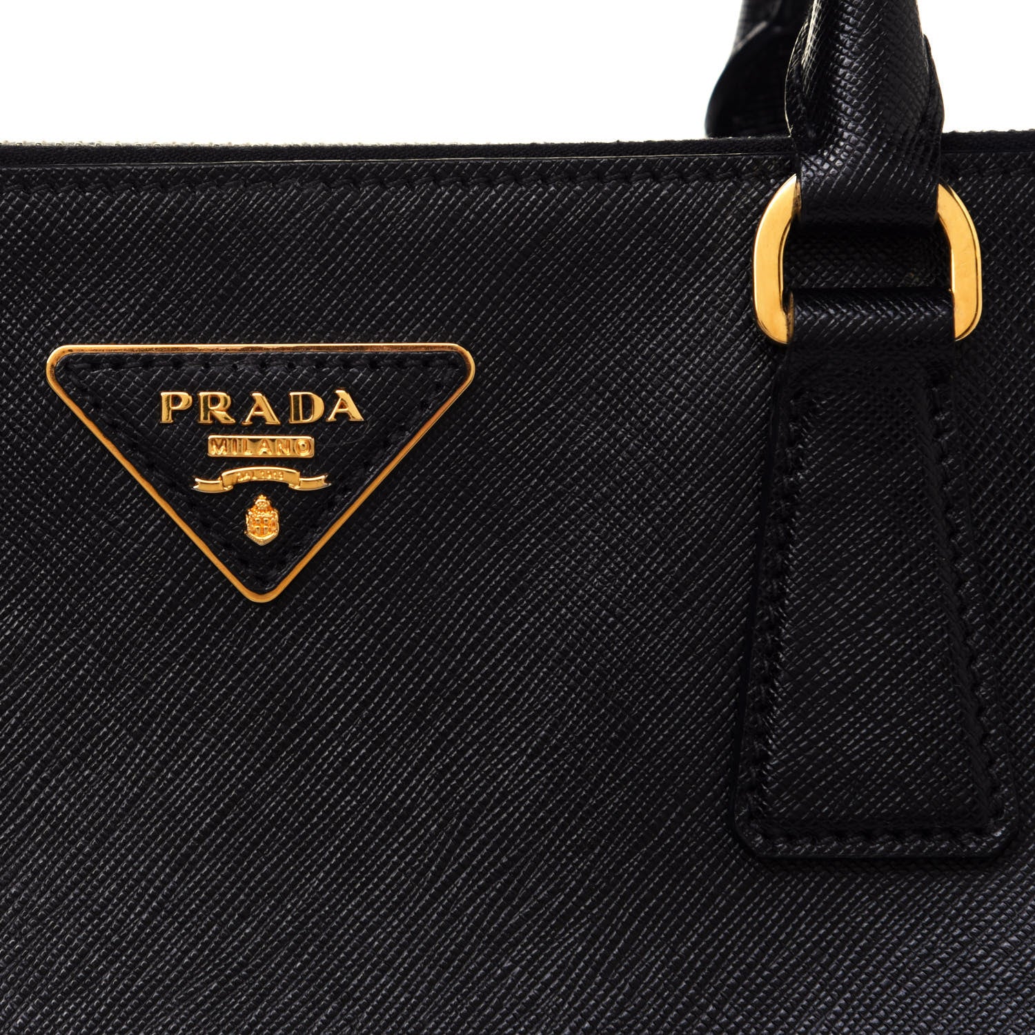 Prada Saffiano Large Galleria Double Zip Tote Black 7 of 11