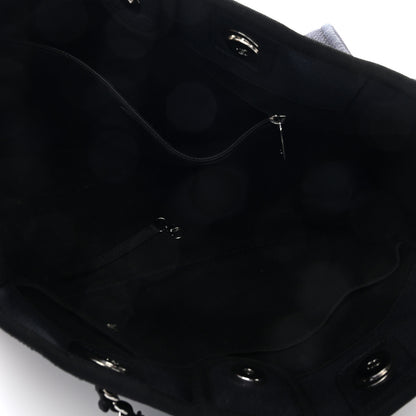 Chanel Mixed Fibers Small Deauville Tote Navy 5 of 11