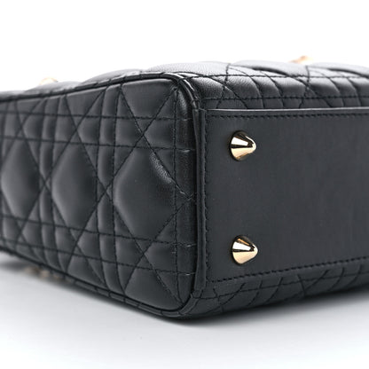 Christian Dior Lambskin Cannage Small My ABCDior Lady Dior Black 9 of 11