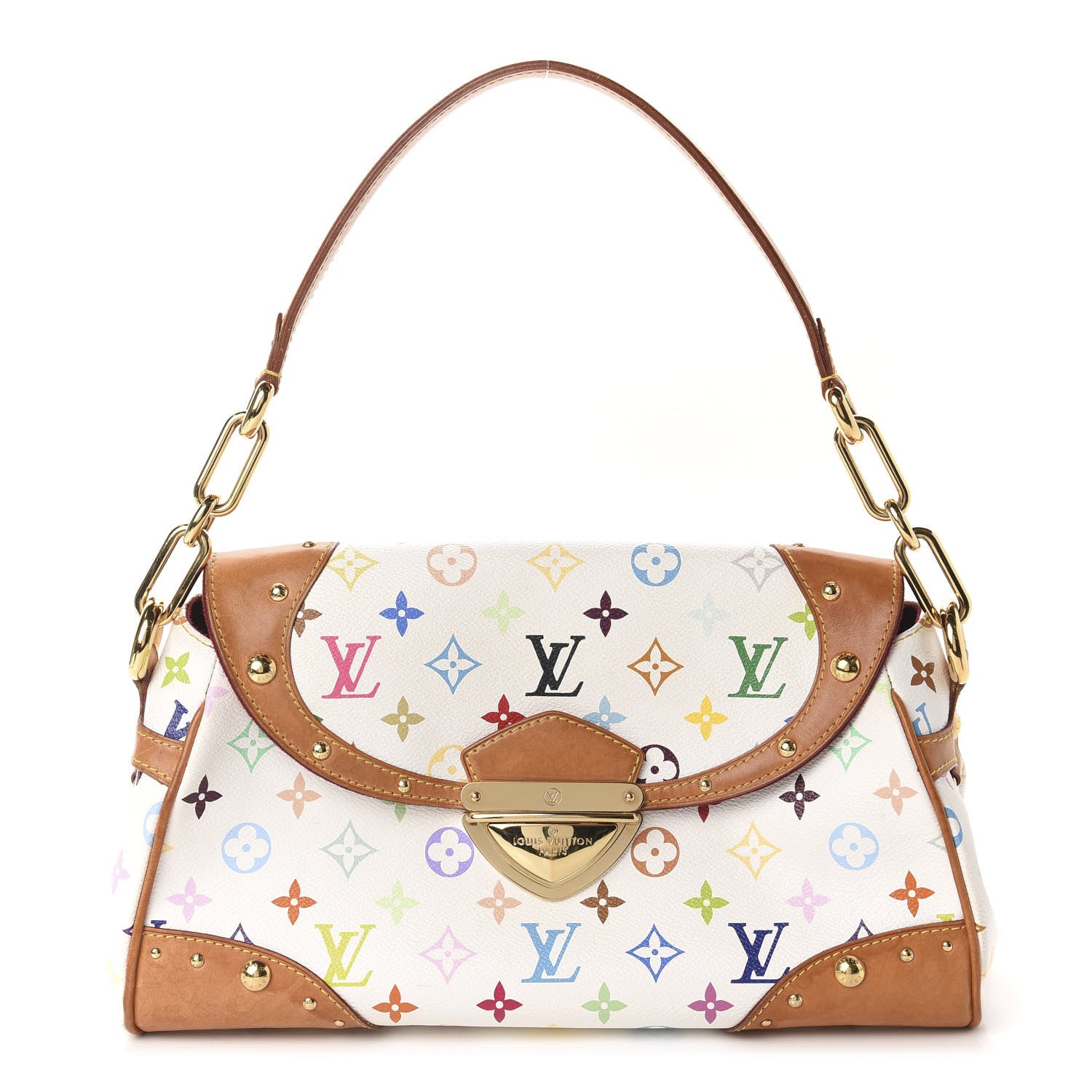 Louis Vuitton Monogram Multicolor Beverly MM White 1 of 10