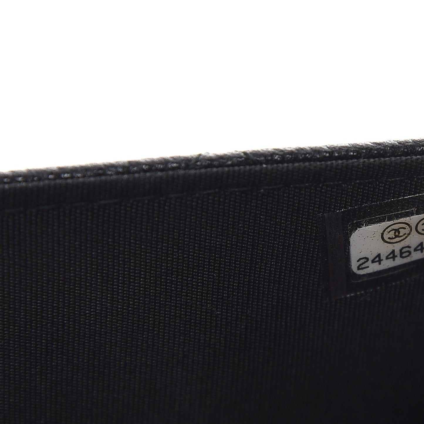 Caviar Quilted Golden Class Wallet On Chain WOC Black