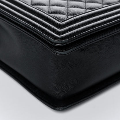 Chanel Caviar Quilted Large Boy Flap Black 10 of 11