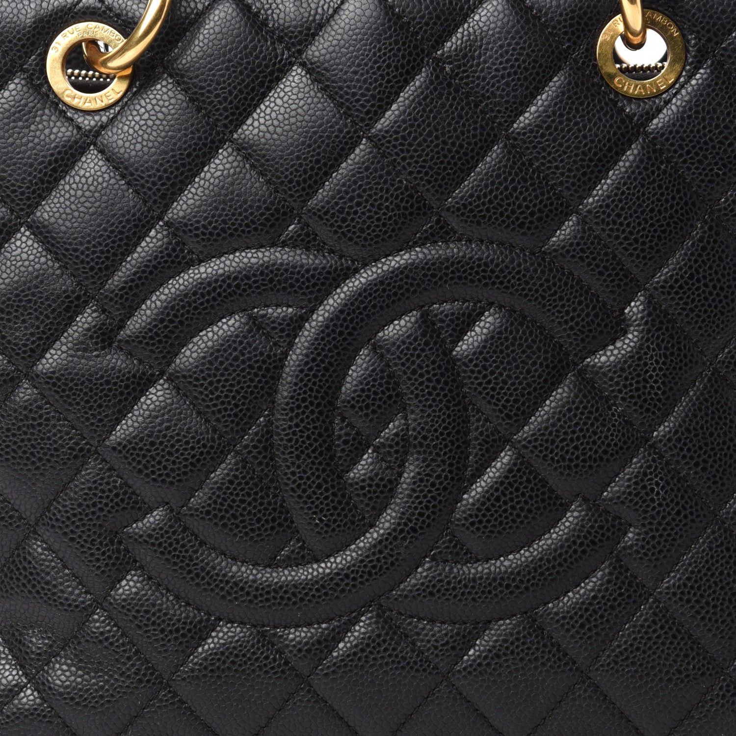 Chanel Caviar Quilted Grand Shopping Tote GST Black 10 of 10