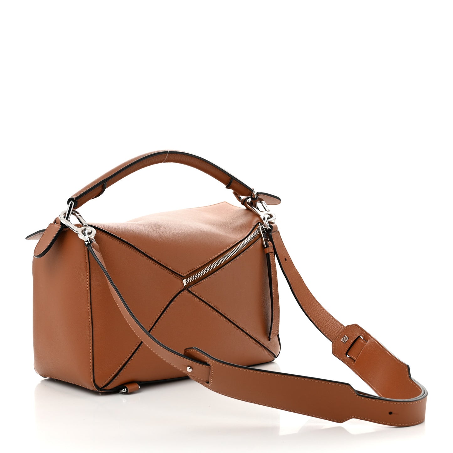 Calfskin Medium Puzzle Bag Tan
