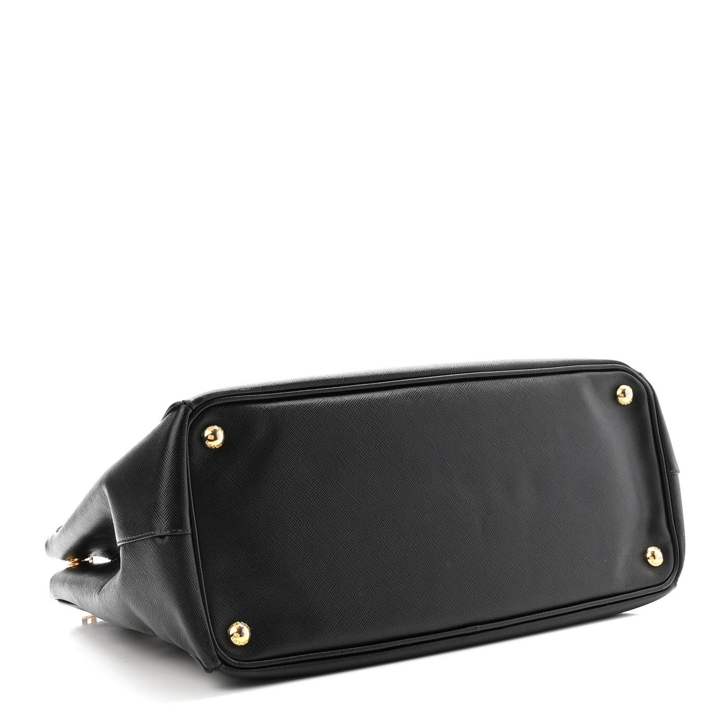 Saffiano Large Galleria Double Zip Tote Black