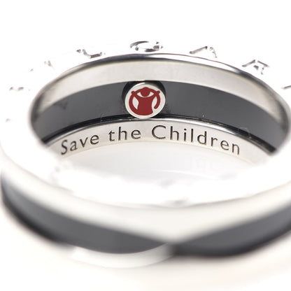 Bulgari Sterling Silver Ceramic Save The Children One-Band Ring 52 6 5 of 7