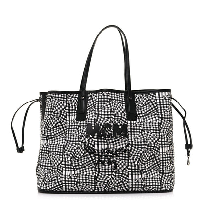 MCM Visetos Large Liz Reversible Shopper Tote Black 12 of 19
