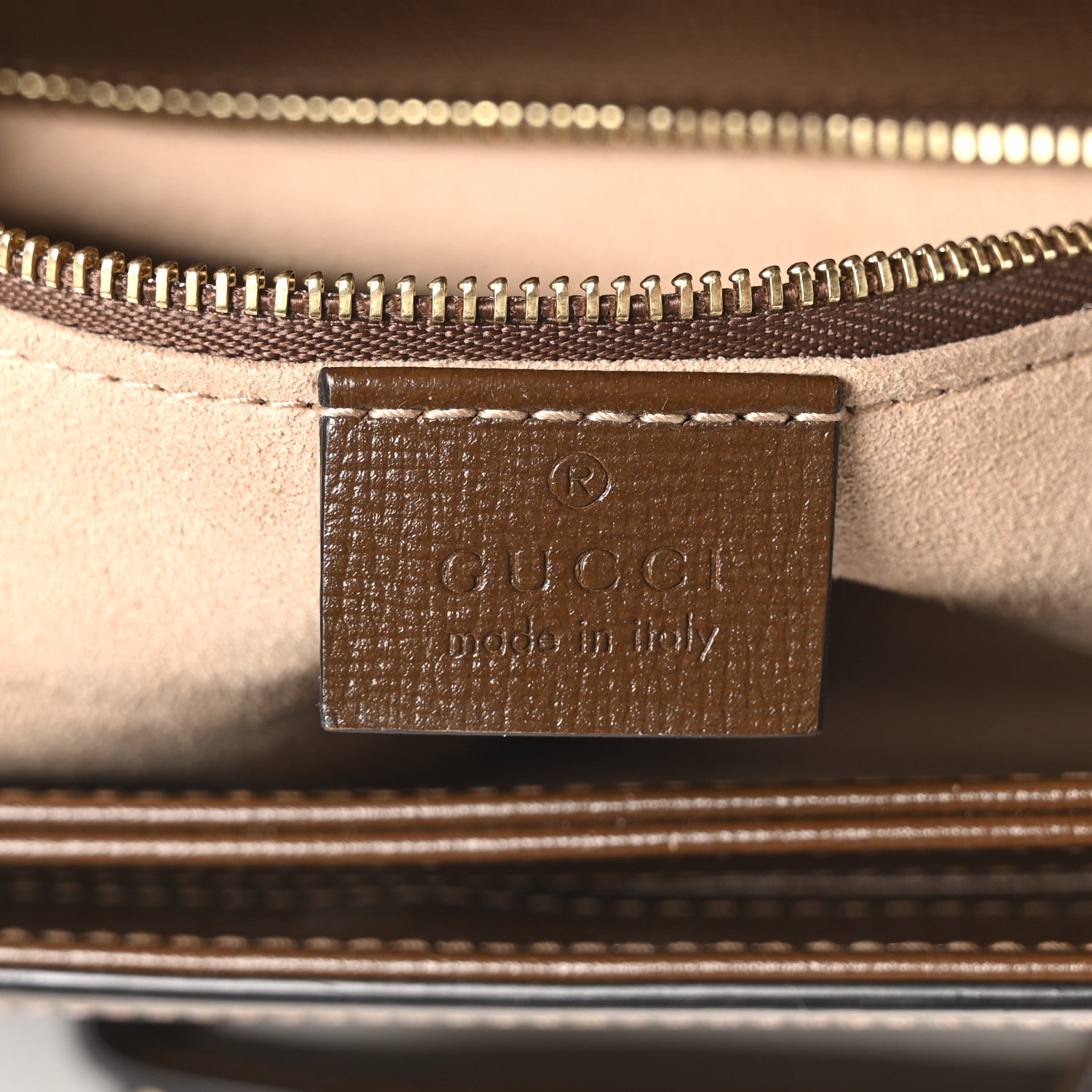 Gucci GG Supreme Monogram Horsebit 1955 Shoulder Bag Beige Brown Sugar 5 of 9