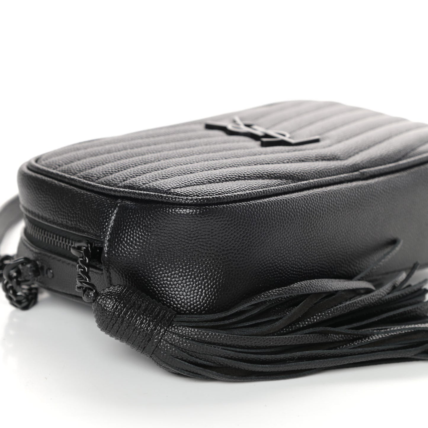 Grain De Poudre Matelasse Monogram Mini Lou Camera Bag Black