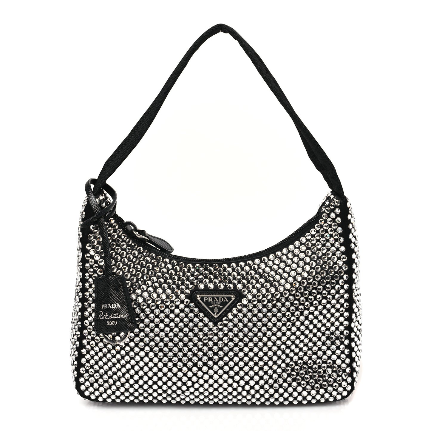 Satin Crystal Mini Re-Edition 2000 Bag Cristal
