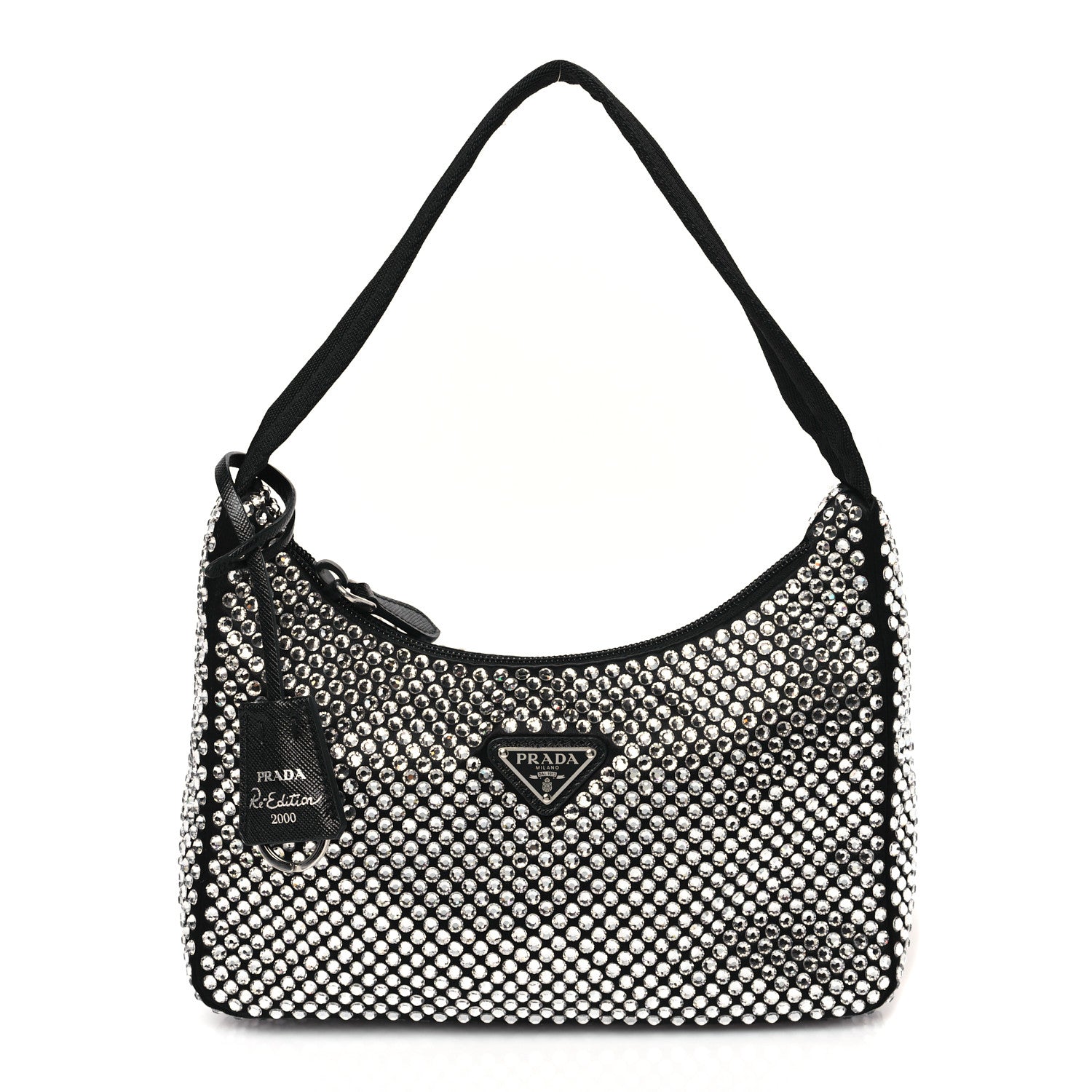 Prada Satin Crystal Mini Re-Edition 2000 Bag Cristal 1 of 8