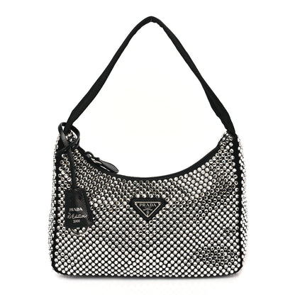 Prada Satin Crystal Mini Re-Edition 2000 Bag Cristal 1 of 8