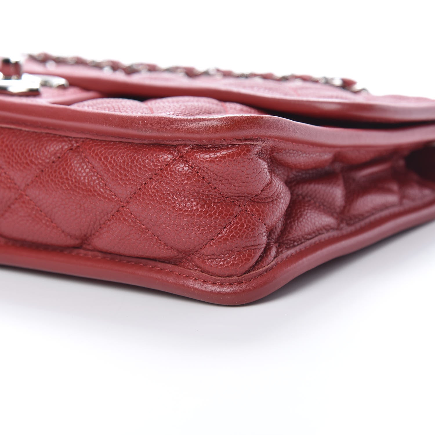 Chanel Caviar Quilted Large French Riviera Flap Red 9 of 9