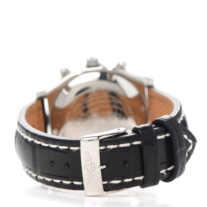 Breitling Stainless Steel Alligator 38mm Chronomat Longitude Automatic Watch Brown A20048 3 of 4