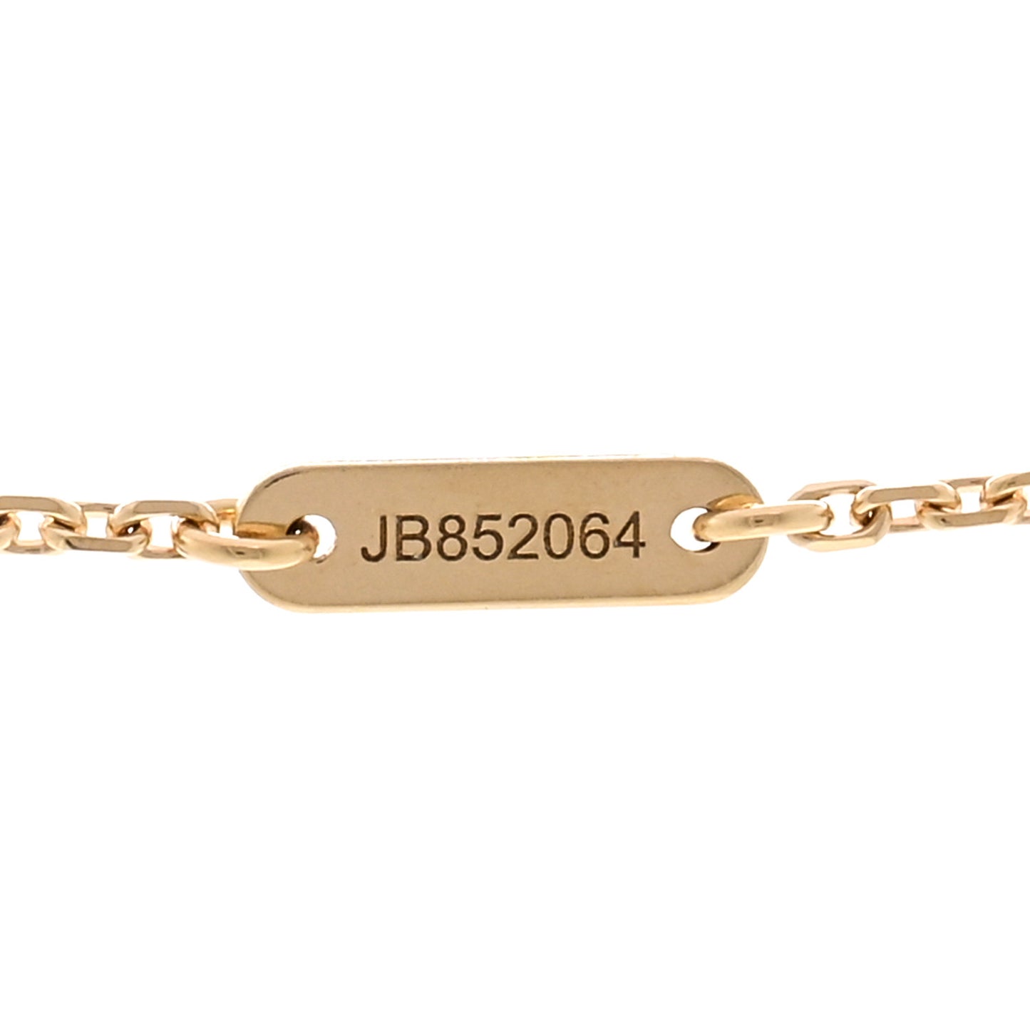 18K Yellow Gold Mother of Pearl Sweet Alhambra Pendant Necklace