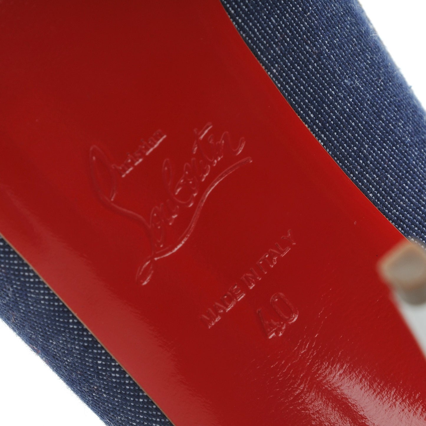 Denim Private Number 120 Pumps 40 Blue White