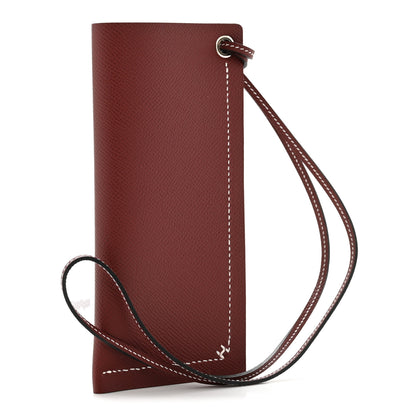 Hermes Epsom H Sellier Glasses Case Rouge H 3 of 8